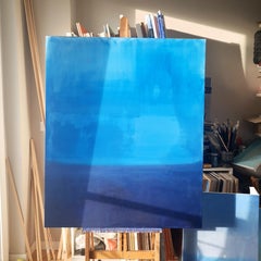 blue #42, FINAL PAYMENT Painting, Acrylic on Canvas