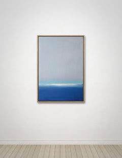open blue #10, Painting, Oil on Canvas