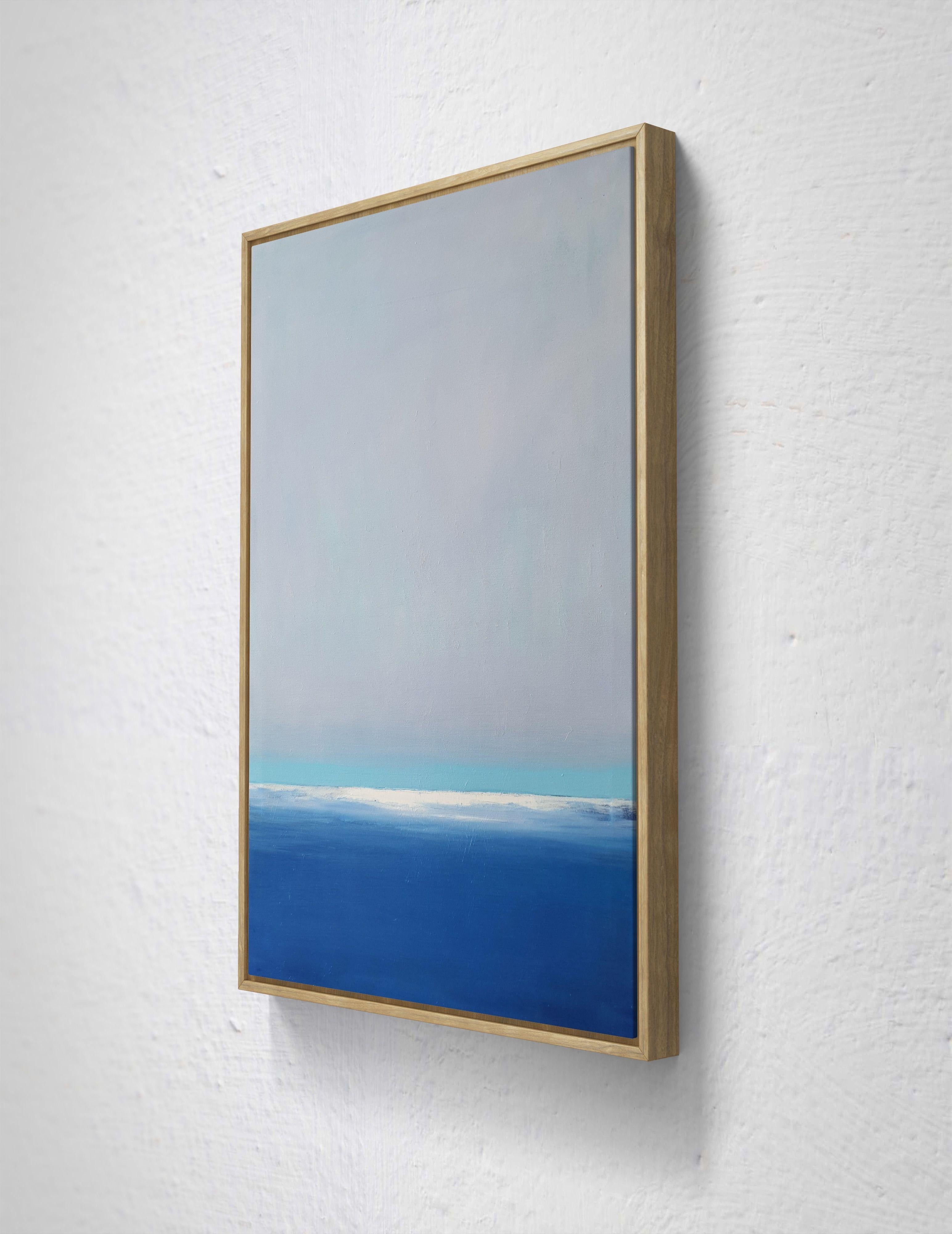 open blue #10, Painting, Oil on Canvas For Sale 2