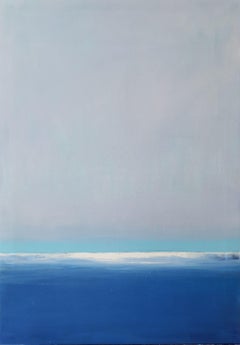 blu aperto #10, Pittura, Olio su tela