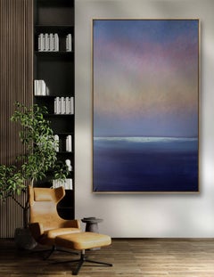 open blue #4, Painting, Oil on Canvas