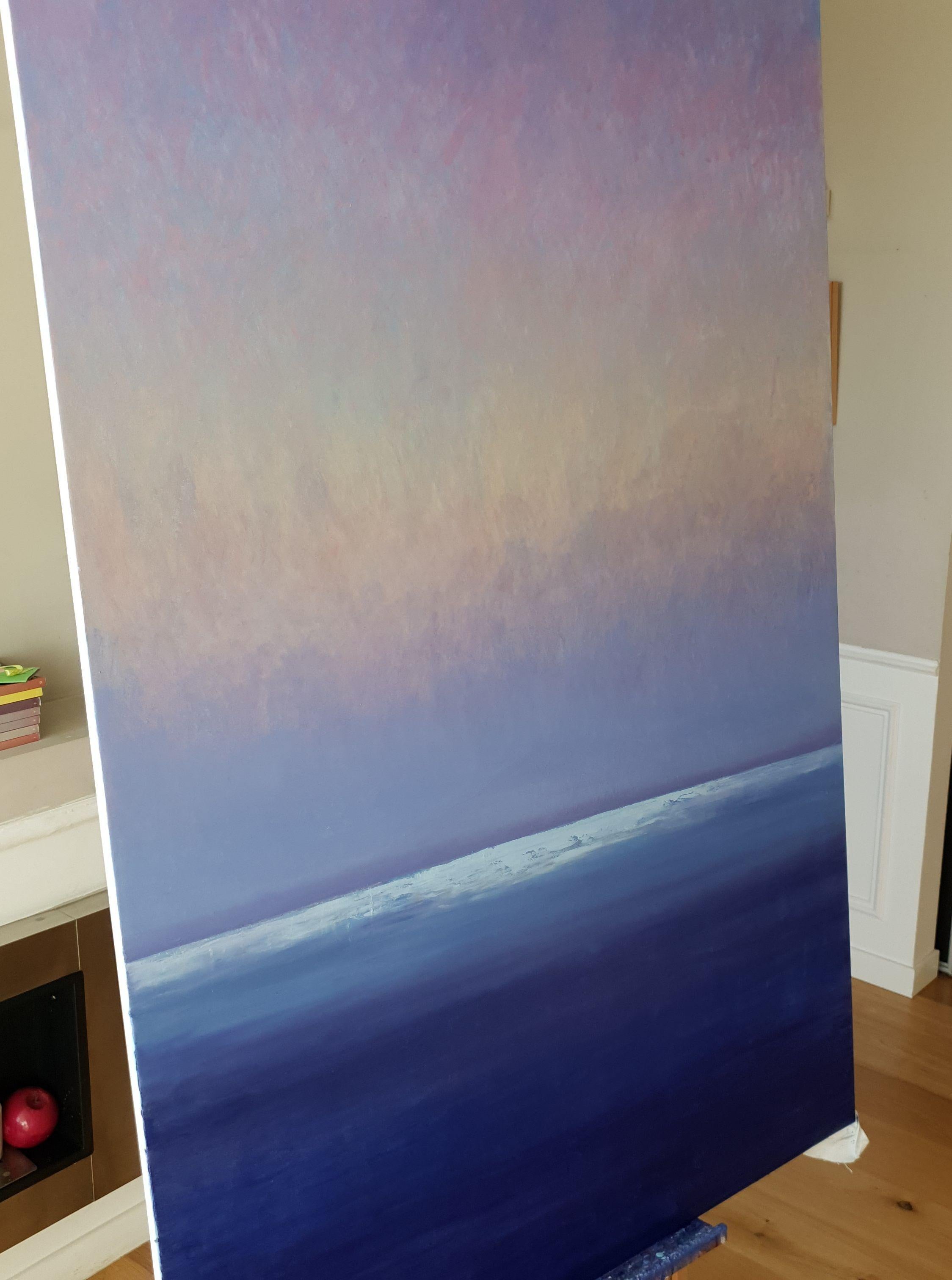 open blue #4, Painting, Oil on Canvas For Sale 1