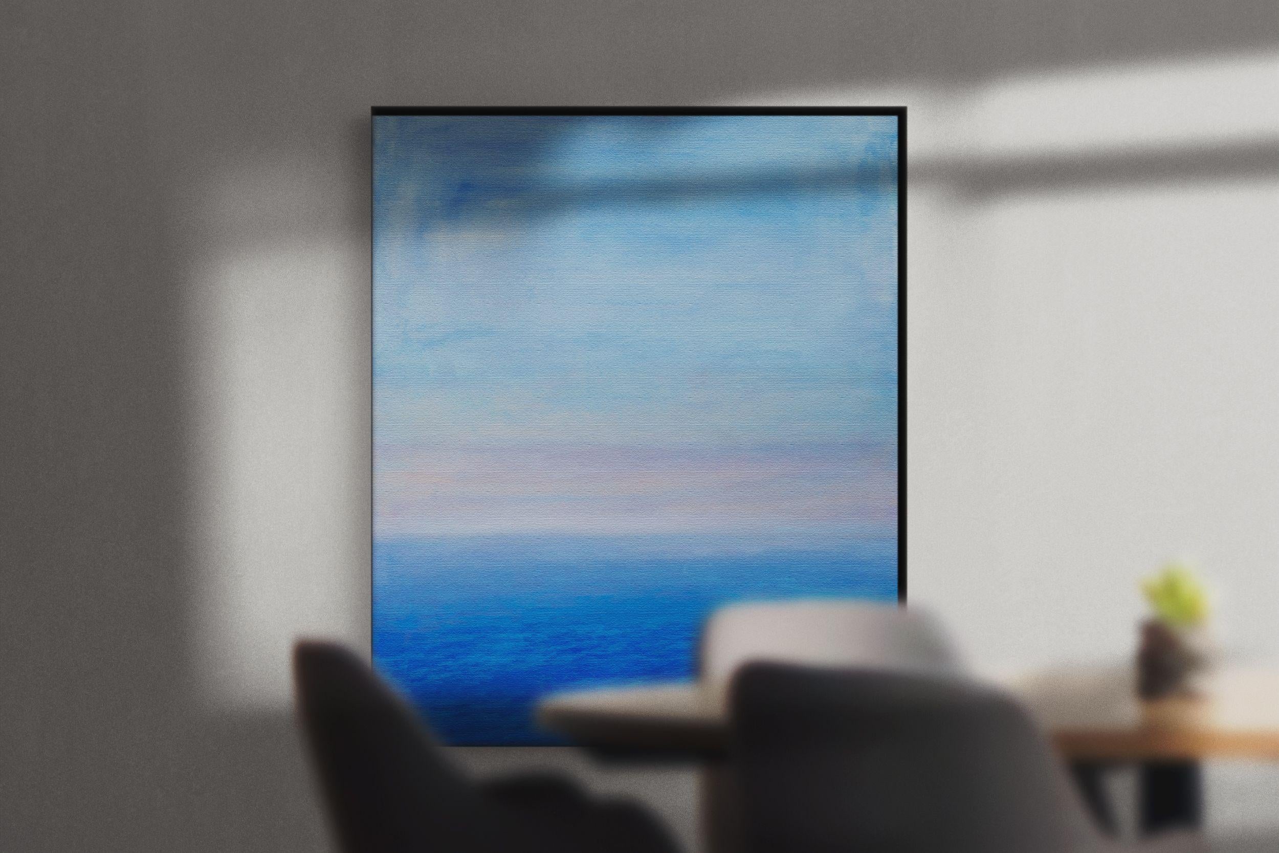 offenes Meer, Abend, Gemälde, Öl auf Leinwand – Painting von luca raimondi