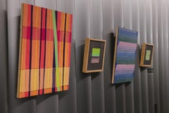 Untitled IV, Abstract Geometric & Colorful (Pastel) Oil Painting