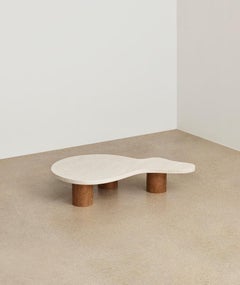 Luca Coffee Table large travertine stone table
