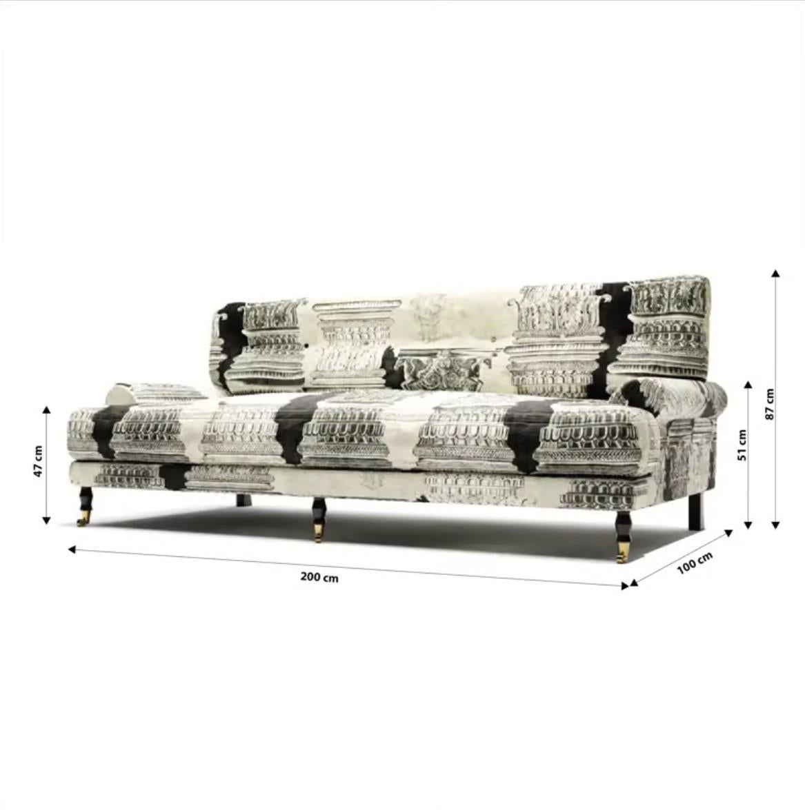 Lucania Centuries Sofa
Elevate your livingroom to new heights of grandeur and elegance with the captivating Lucania Centuries sofa. Its imposing presence, refined design, and infinite elegance make it a striking focal point in any space. What's