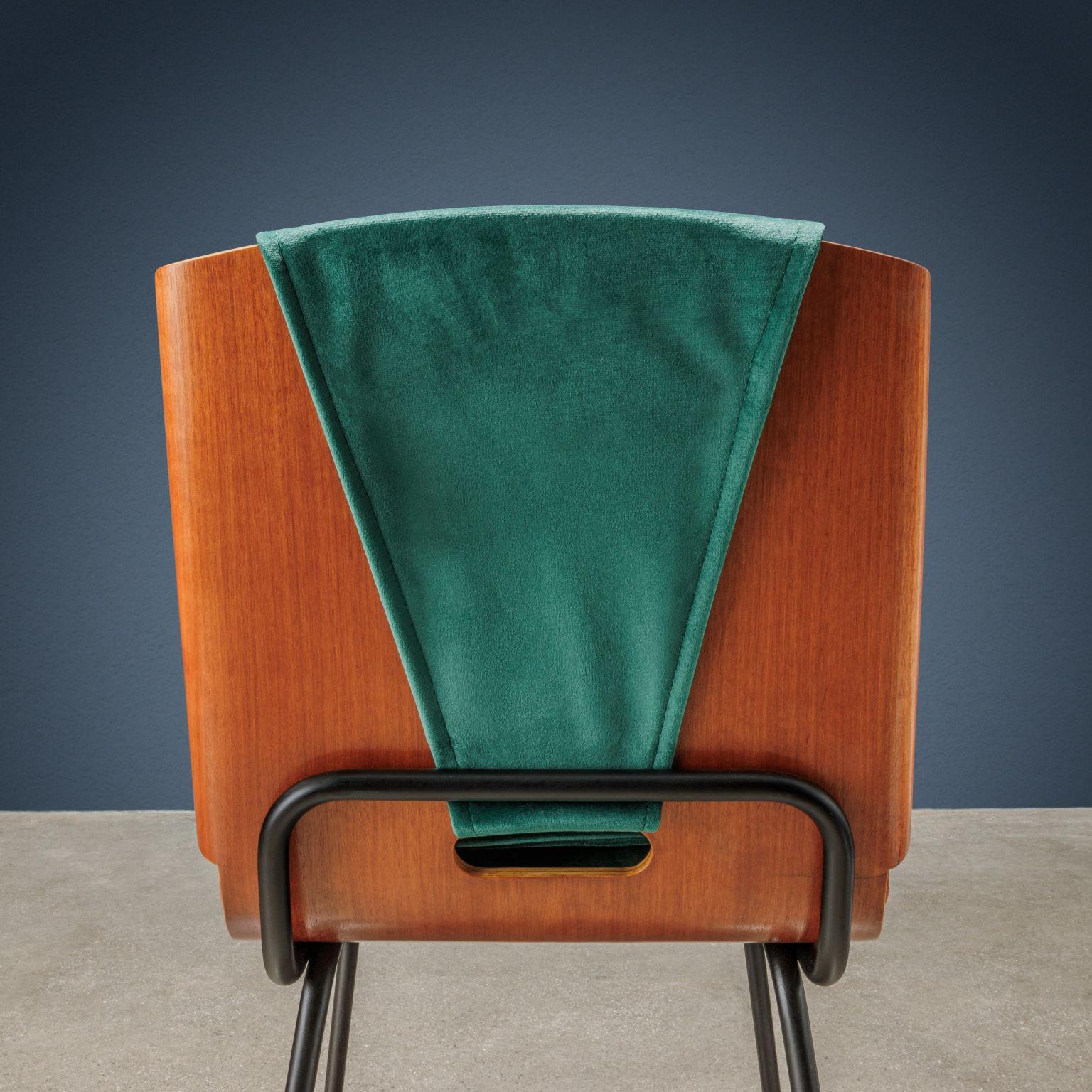 Veneer Lucania chair by Giancarlo De Carlo for Arflex For Sale