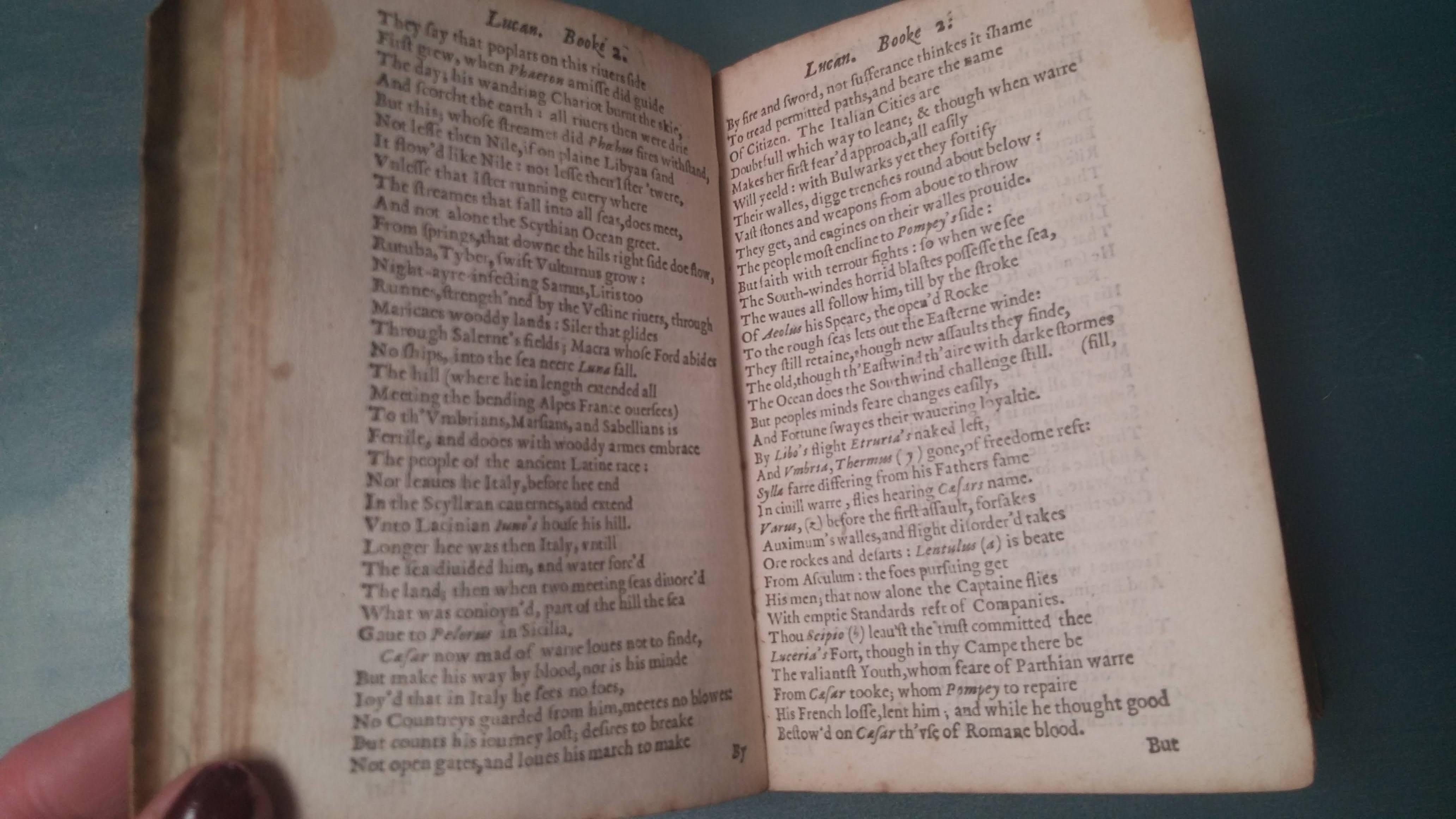 Lucan's Pharsalia, Translated into English Verse by Thomas May, Esq; For Sale 5