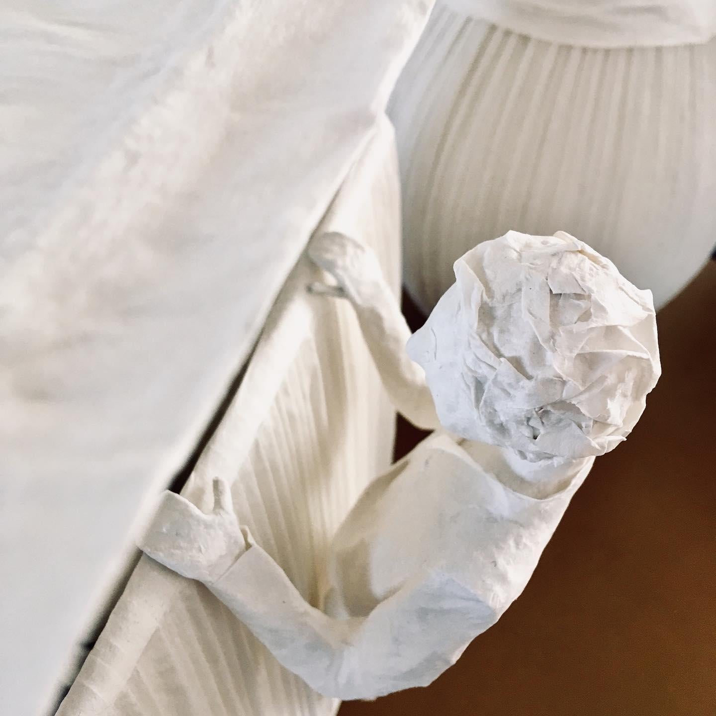 Lucarne Paper Light Sculpture, One Character, by Papier à êtres In New Condition For Sale In Geneve, CH