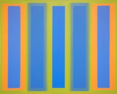 Minimalist Abstract Geometric Color-field Painting on Canvas - Untitled, 6-5-11