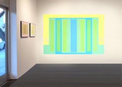 Minimalist Large Abstract Color-field Painting on Canvas - Untitled, 1-22-05