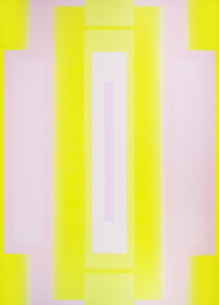 Lucas Blok Abstract Painting - Radiant Minimalist Abstract Color-field Painting - Untitled, 3-31-21