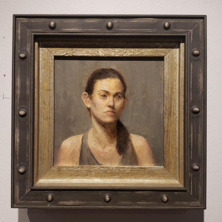 Lucas Bononi Portrait Painting - Rachel, Small Portrait, Argentine Artist, Oil, Grand Central Atelier in New York