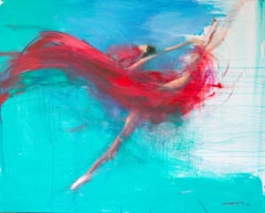 "Bailarina". Contemporáneo, Realismo, figurativo, expresionismo, impresionismo, humano