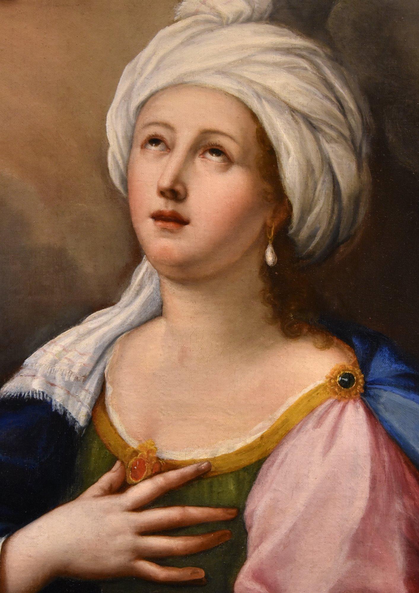 Saint Cecilia Angels De La Haye, Gemälde, Öl auf Leinwand, 17. Jahrhundert, Alter Meister im Angebot 1