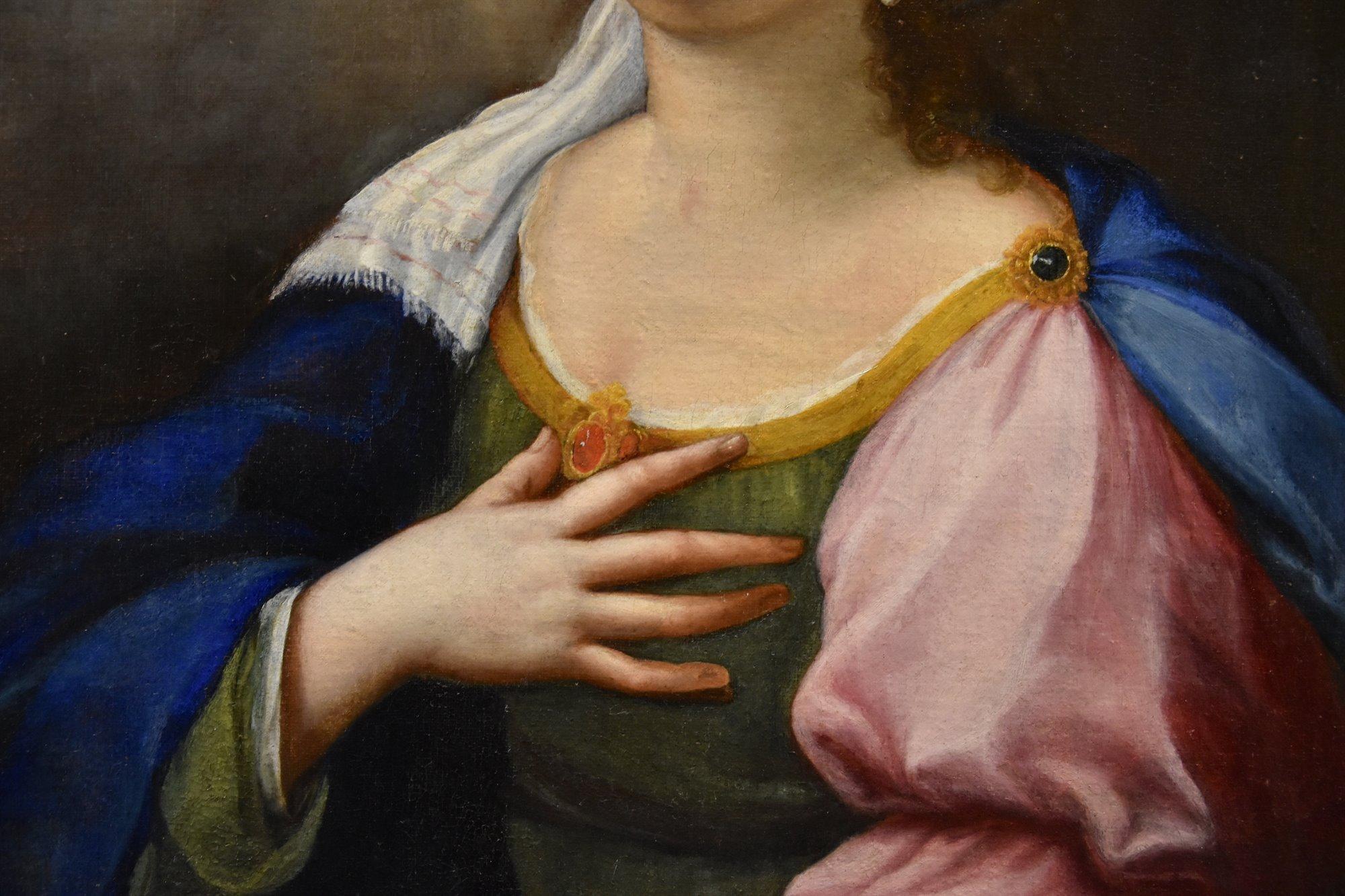 Saint Cecilia Angels De La Haye, Gemälde, Öl auf Leinwand, 17. Jahrhundert, Alter Meister im Angebot 3