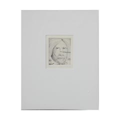 Portrait autoportrait abstrait gravure sur plaque de cuivre n° 1 sur 10