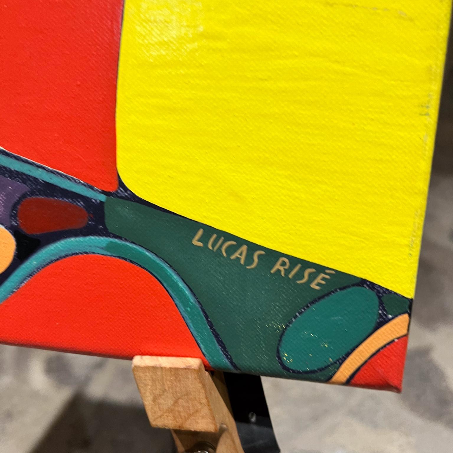 Mexican Lucas Rise Cubist Art Oil Painting San Miguel De Allende Studio
