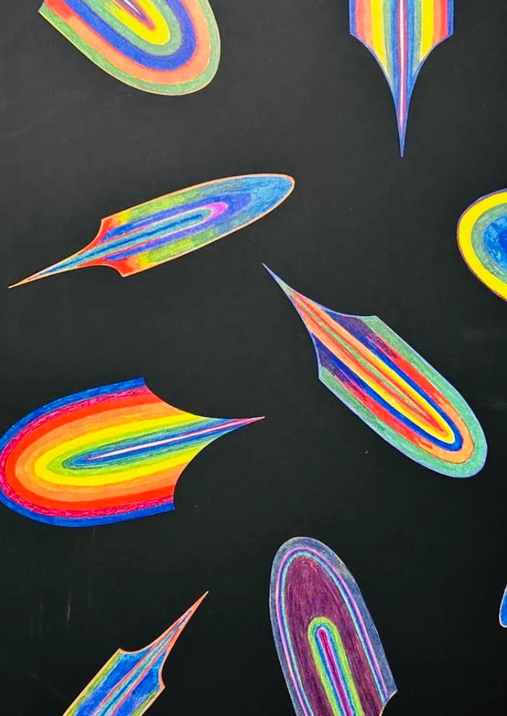 Poster per la mostra di Samara al Whitney Museum of American Art - Print Astratto di Lucas Samaras