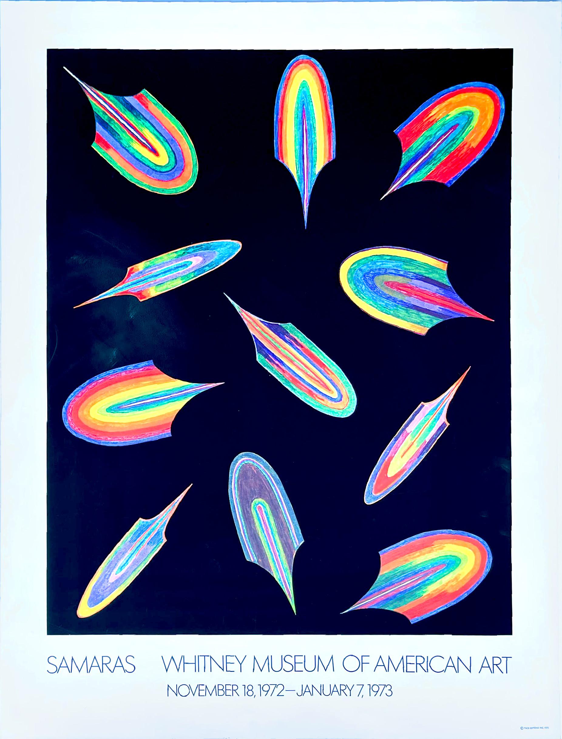 Samaras at Whitney Museum of American Art, Ausstellungsplakat – Print von Lucas Samaras