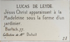 Jesus Christ apparaissant à la Madeleine sous la fourme d'un jardinier