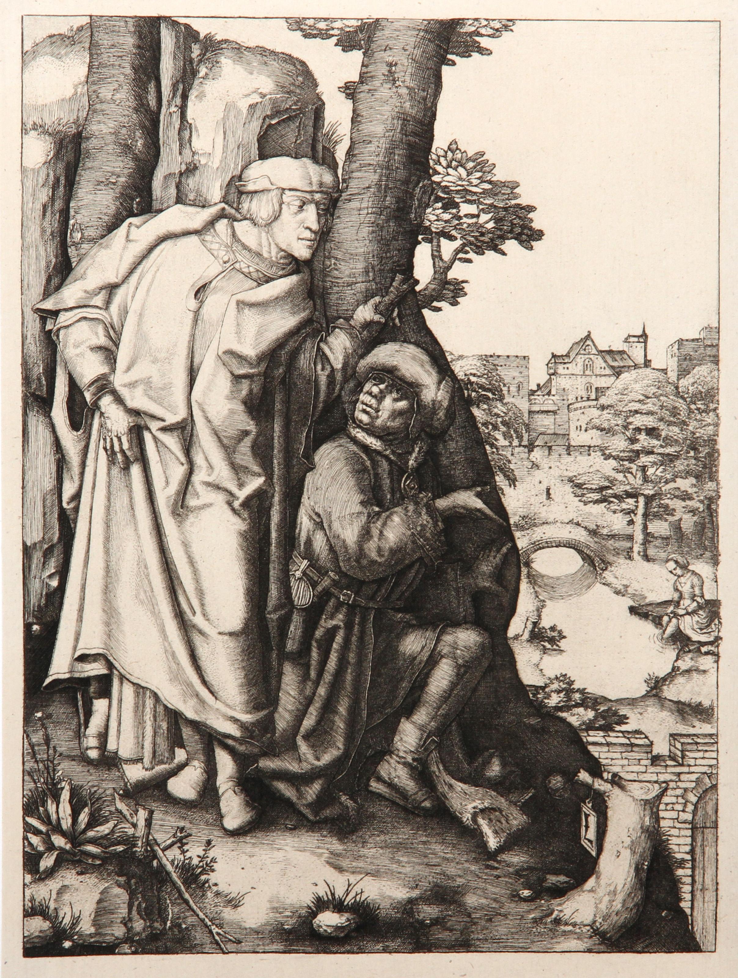 Artist: Lucas van Leyden, After by Amand Durand, Dutch (1494 - 1533) - Les deux Vieillards appercevant Susanne au bain, Year: 1873, Medium: Heliogravure, Size: 8.25  x 6 in. (20.96  x 15.24 cm), Printer: Amand Durand, Description: French Engraver