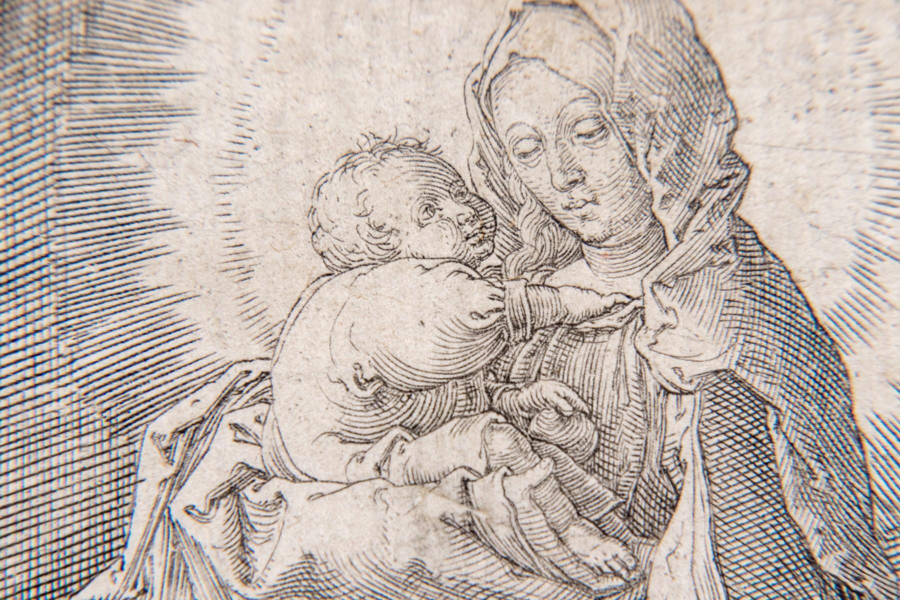 Virgin and Child on a Crescent For Sale 1