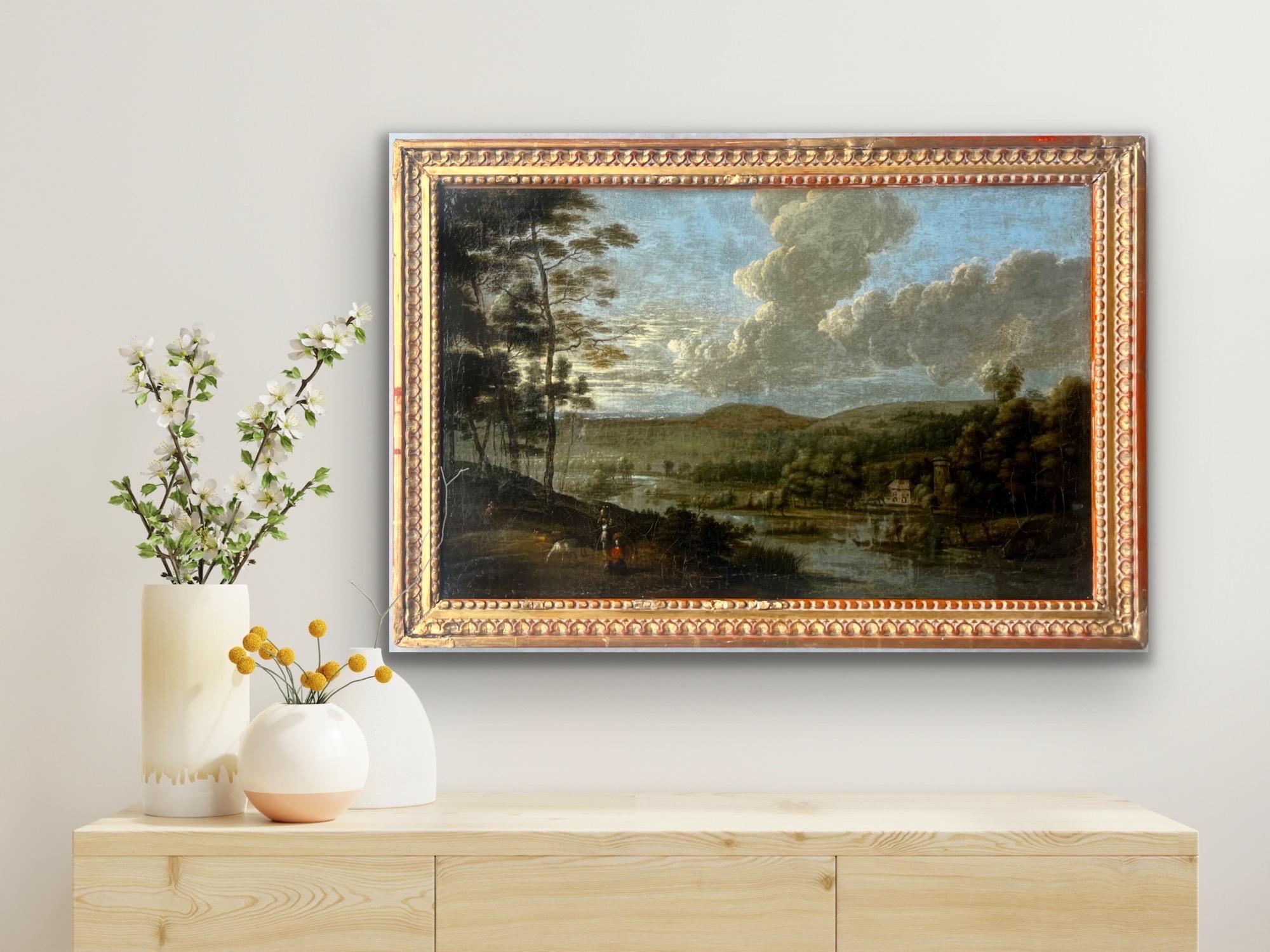 17th century Flemish Old Master painting - Countryside landscape - Rubens For Sale 2