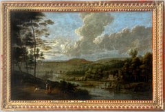 Antique 17th century Flemish Old Master painting - Countryside landscape - Rubens