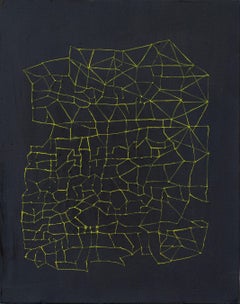 A Worldly Country, 2024 olio su lino 16 x 11 pollici.