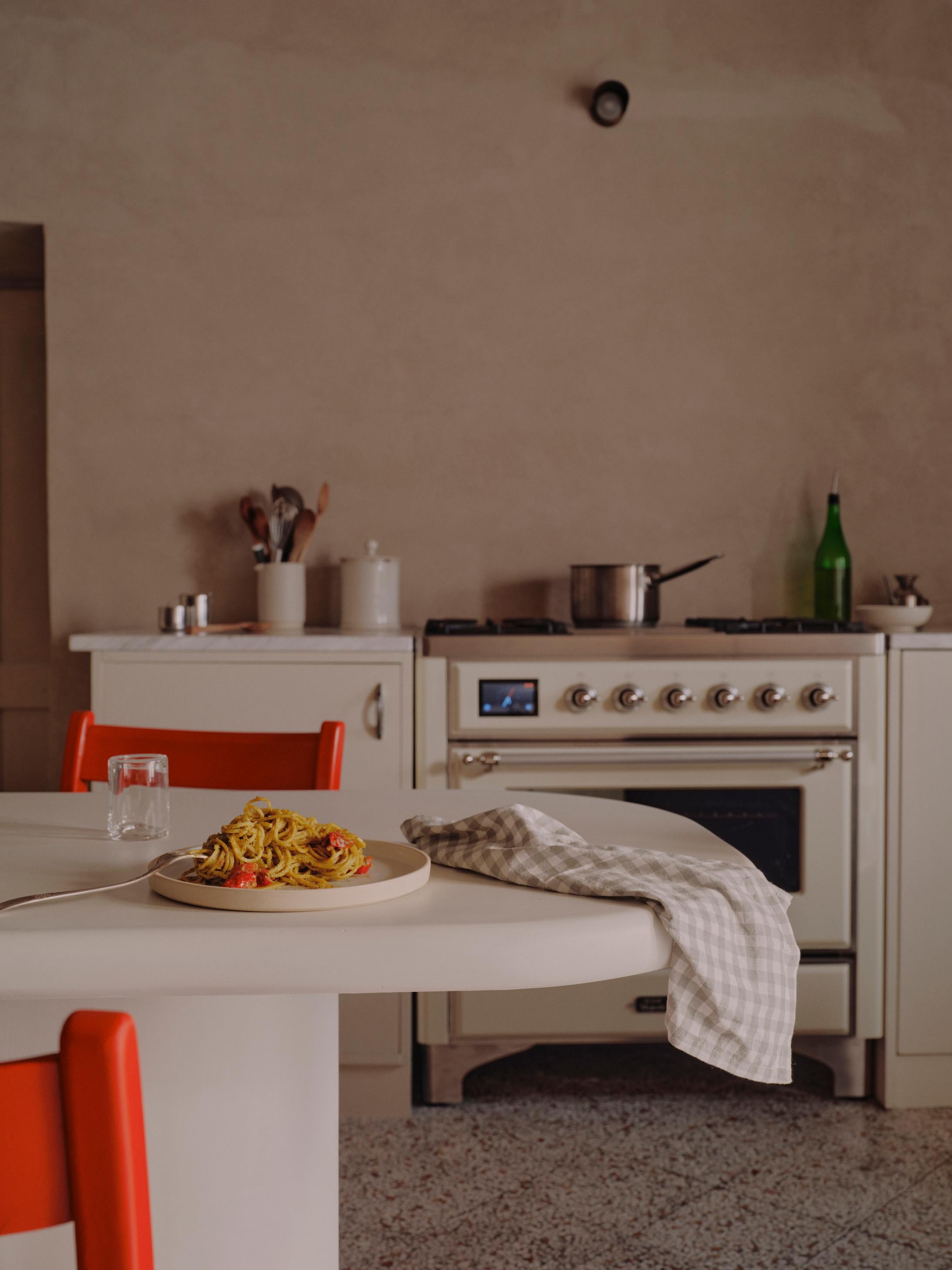 Hand-Crafted Lucca Microcement Dining Table by Marlot Baus For Sale