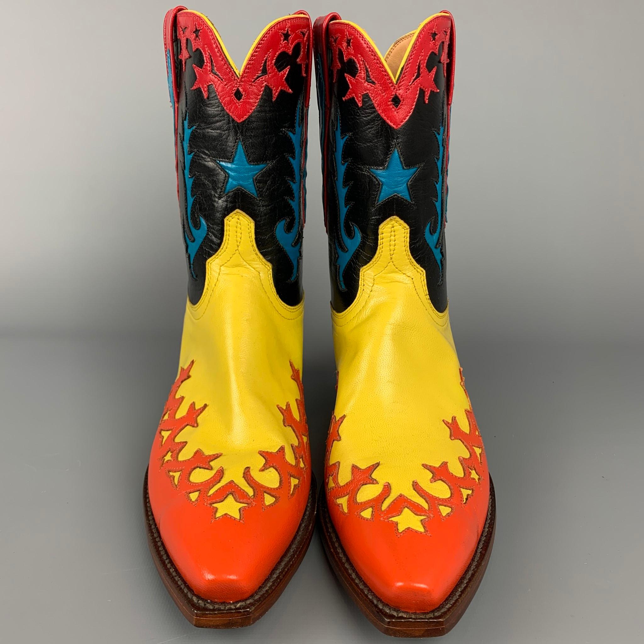 multi color boots