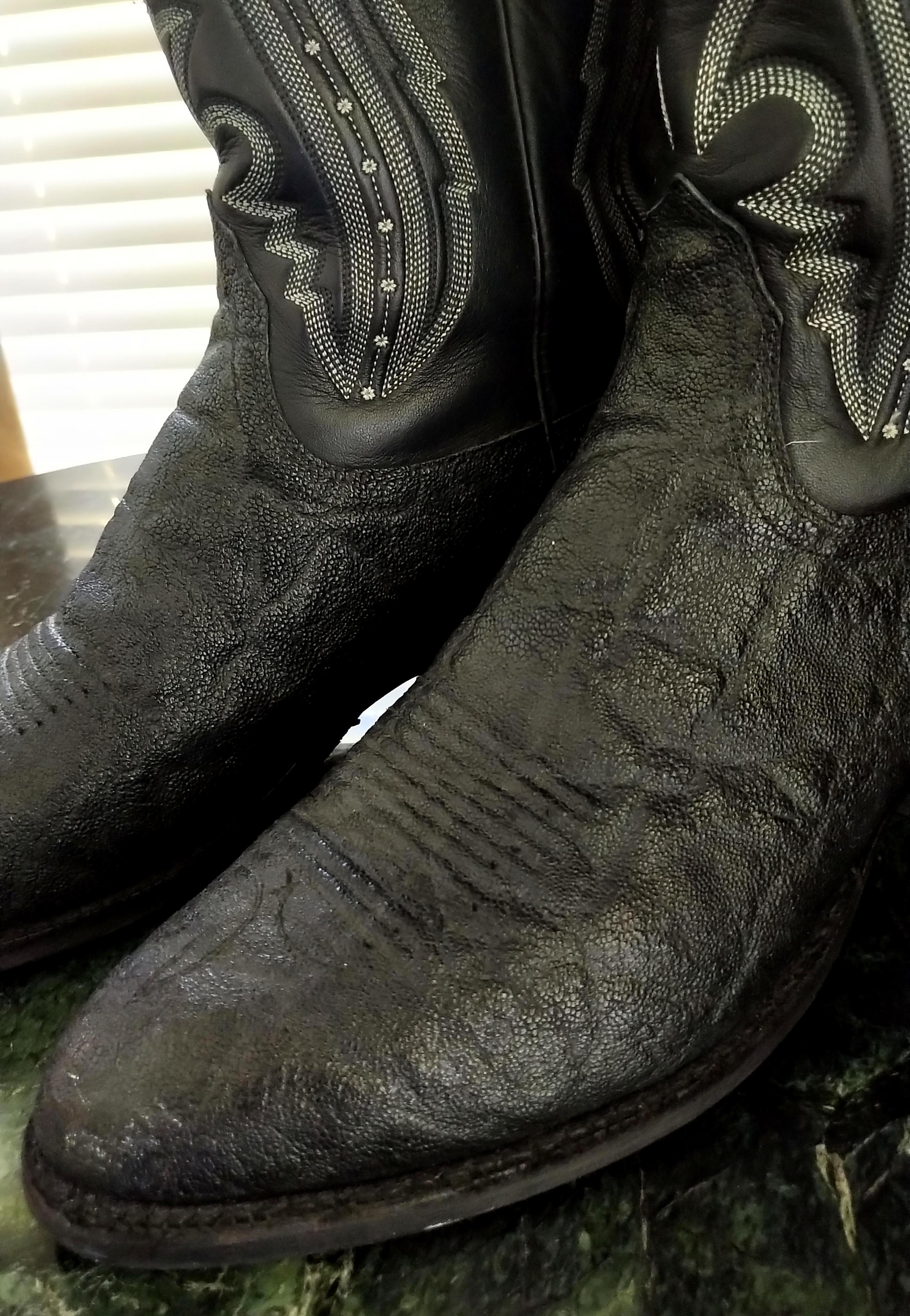 Lucchese Exotic Elephant Handmade Black 10.5 D Mens Western Cowboy Boots For Sale 4