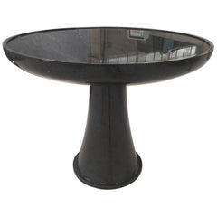 Luccio Round Table in Black Marble