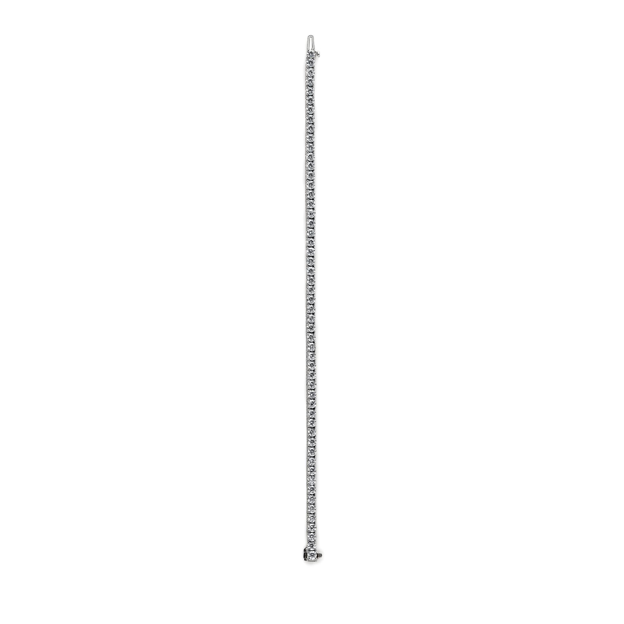 Luce 10 Carat Round Diamond Tennis Bracelet In condizioni Nuovo in vendita a New York, NY