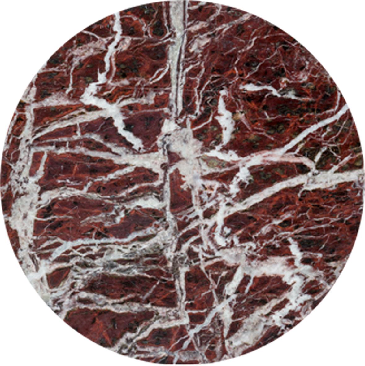 Lámpara de mesa moderna pequeña, base de mármol y dosel pastel BORDEAUX en Nuevo estado para la venta en Prato, IT