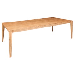 86-Zoll-Esstisch aus Teakholz mit furnierter Platte und konischen Beinen - Luce Kollektion