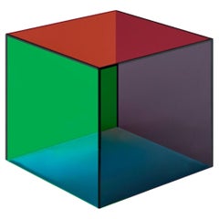 Luce Side Table in coloured glass by Giulio Cappellini for Cappellini