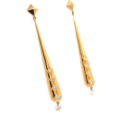 Lucea Gold and Diamond Earrings