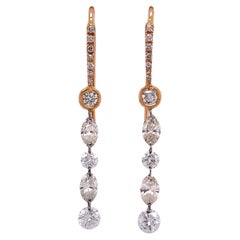 Lucea Gold and Diamond Earrings