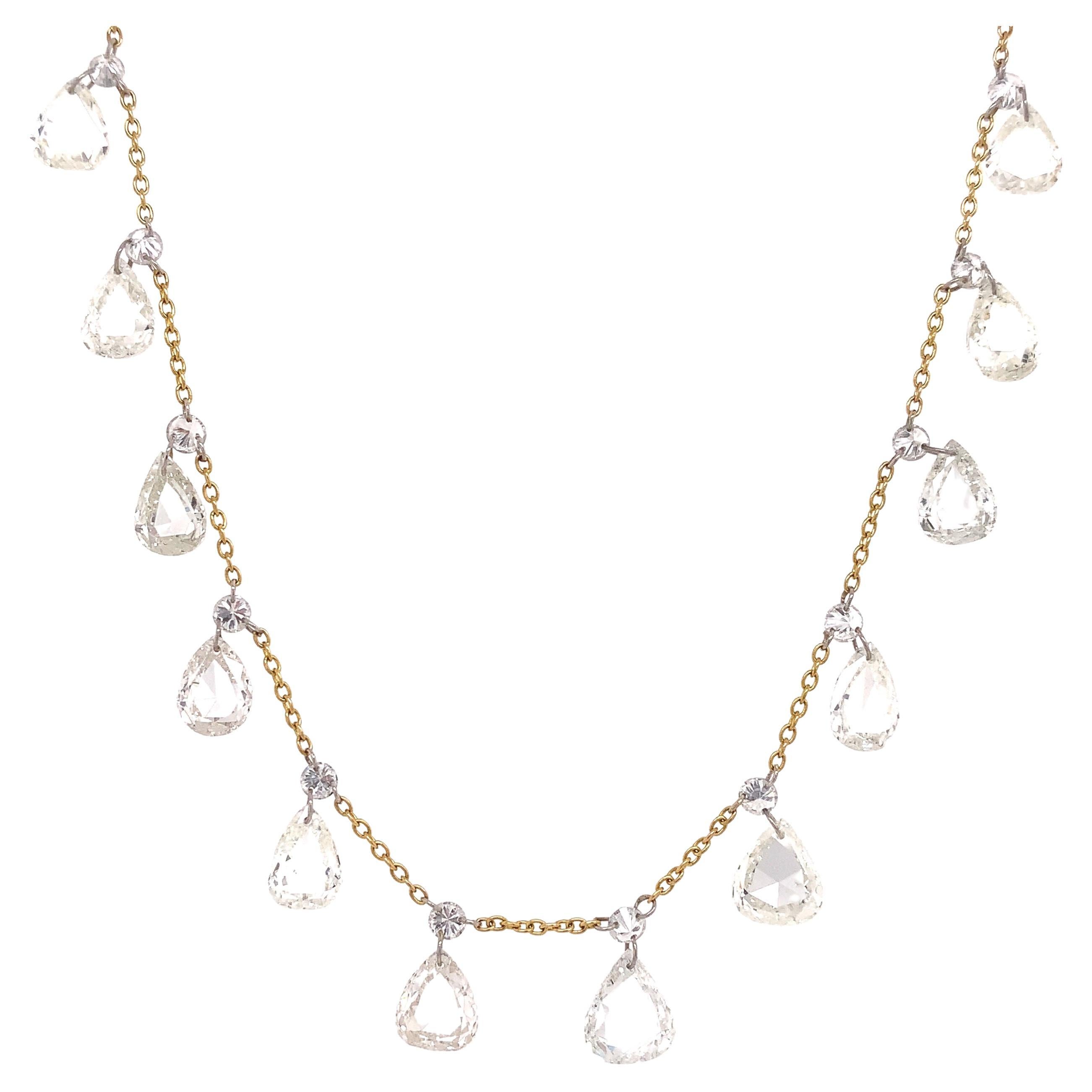 Lucea Gold and Diamond Necklace