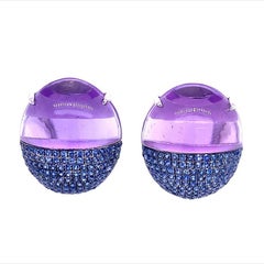 Lucea New York Amethyst and Sapphire Earring