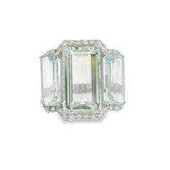 Lucea New York Aquamarine and Diamond Ring