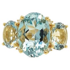 Lucea New York Aquamarine and Diamond Ring