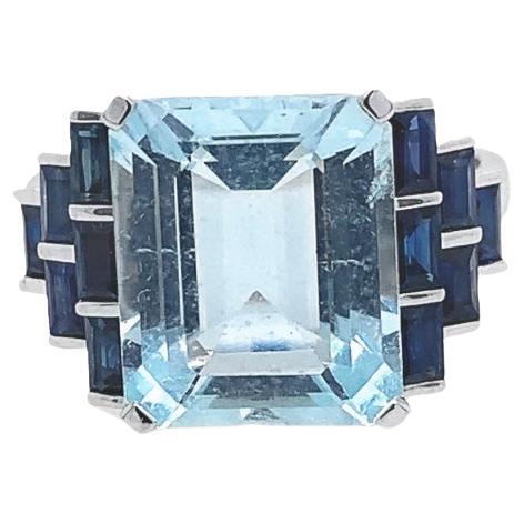 Lucea New York Aquamarine and Diamond Ring For Sale