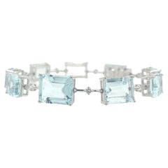 Lucea New York, bracelet aigue-marine et diamants