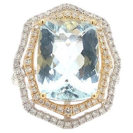 Lucea New York Aquamarine Diamond Ring