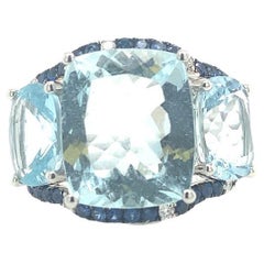 Lucea New York Aquamarine Sapphire Diamond Ring