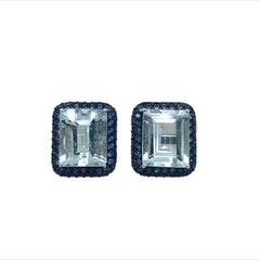 Lucea New York Aquamarine Sapphire Earrings