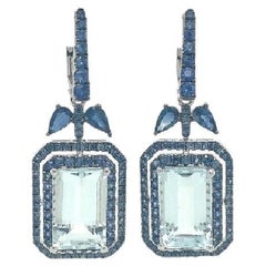 Lucea New York Aquamarine Sapphire Earrings